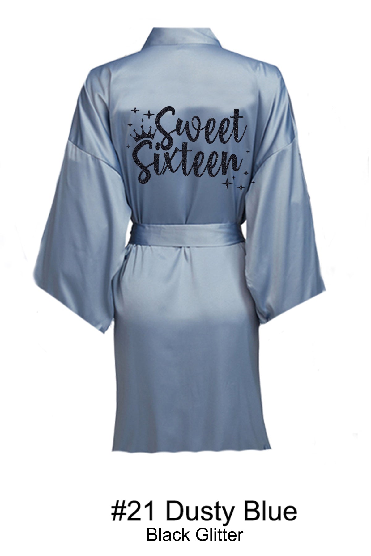 Dusty Blue Sweet 16 Robe