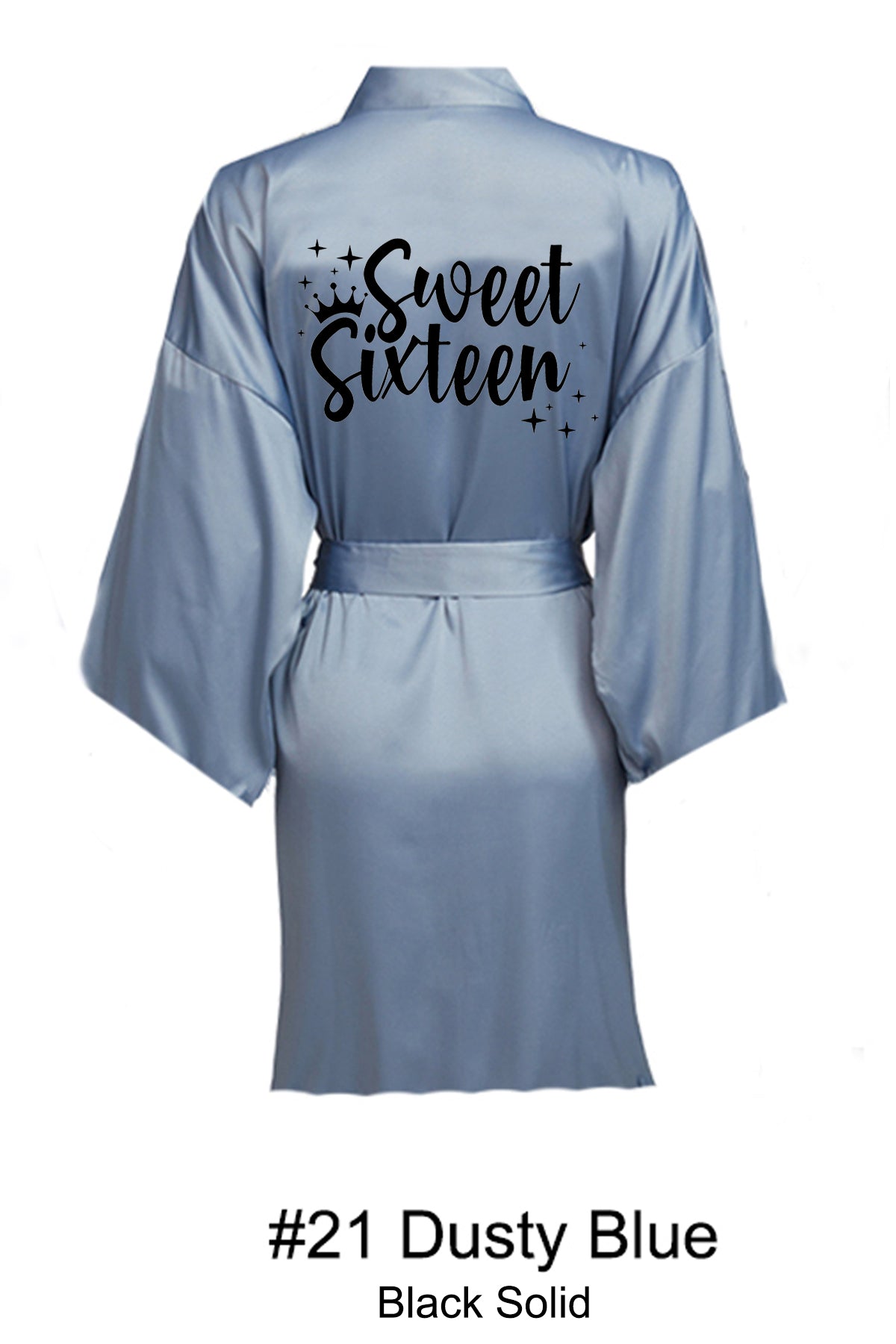 Dusty Blue Sweet 16 Robe