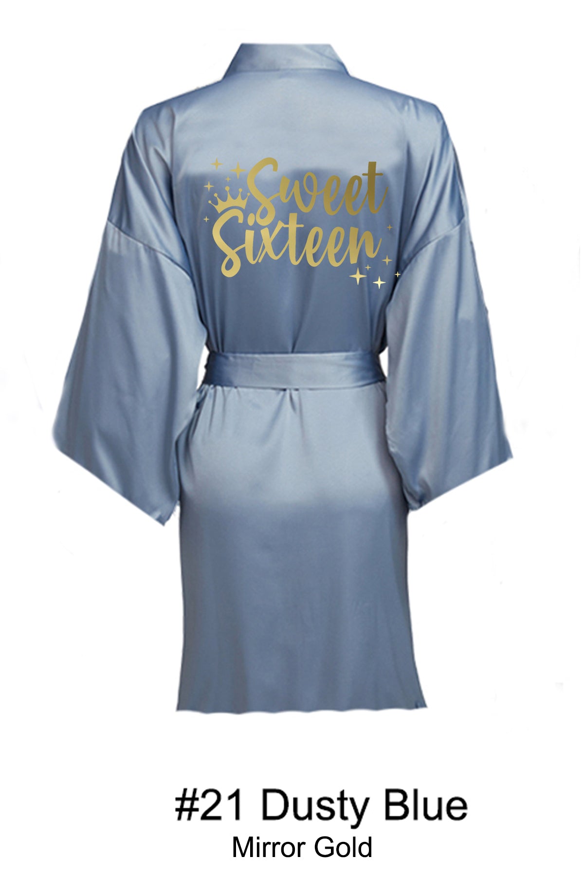 Dusty Blue Sweet 16 Robe