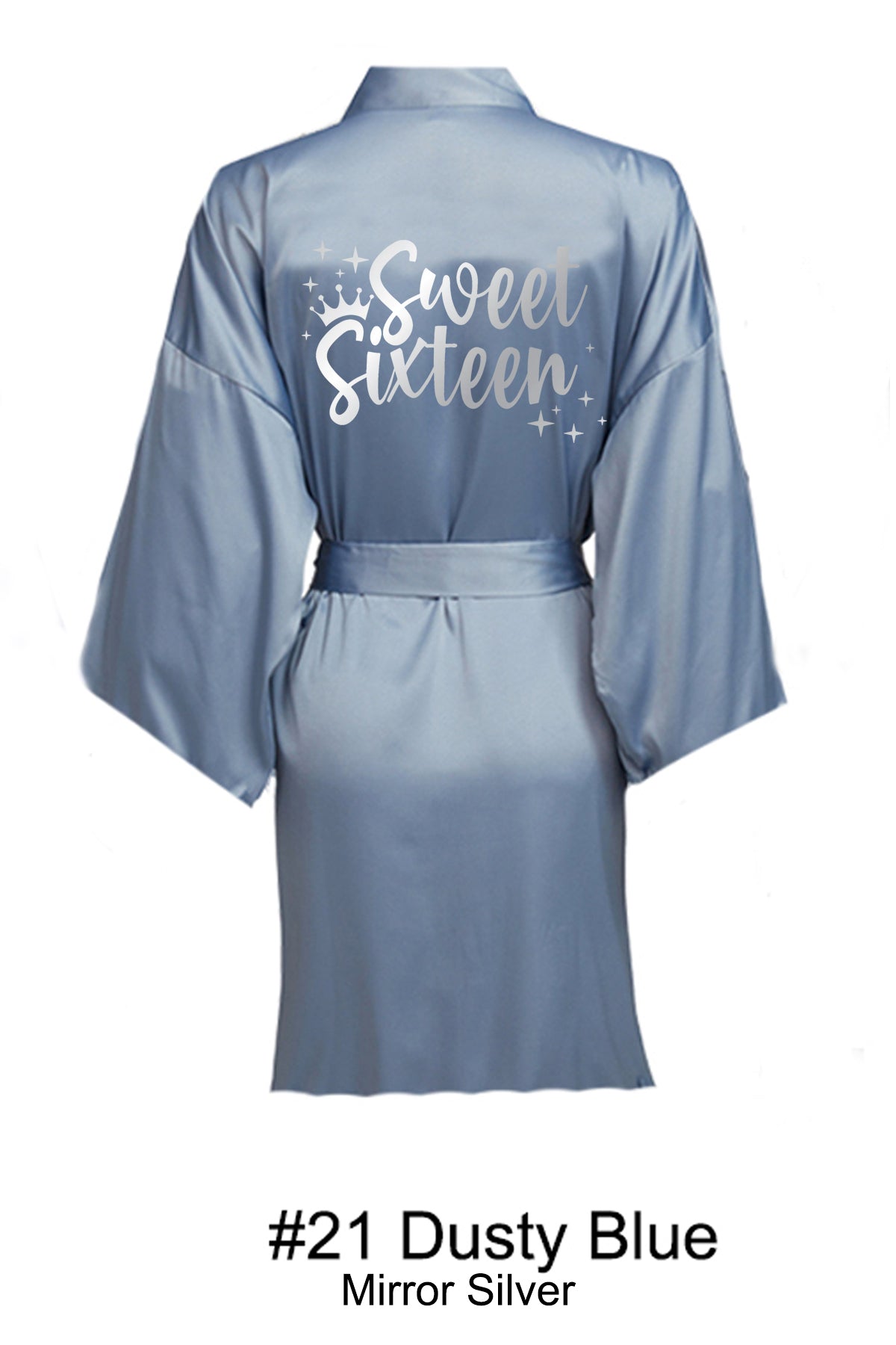 Dusty Blue Sweet 16 Robe