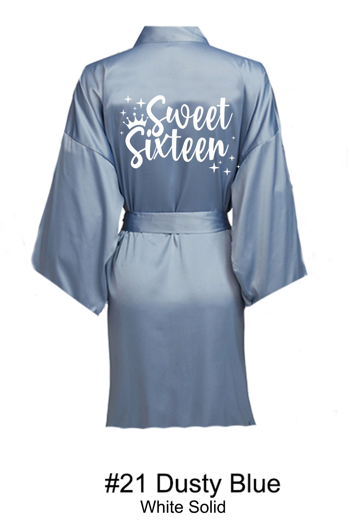 Dusty Blue Sweet 16 Robe