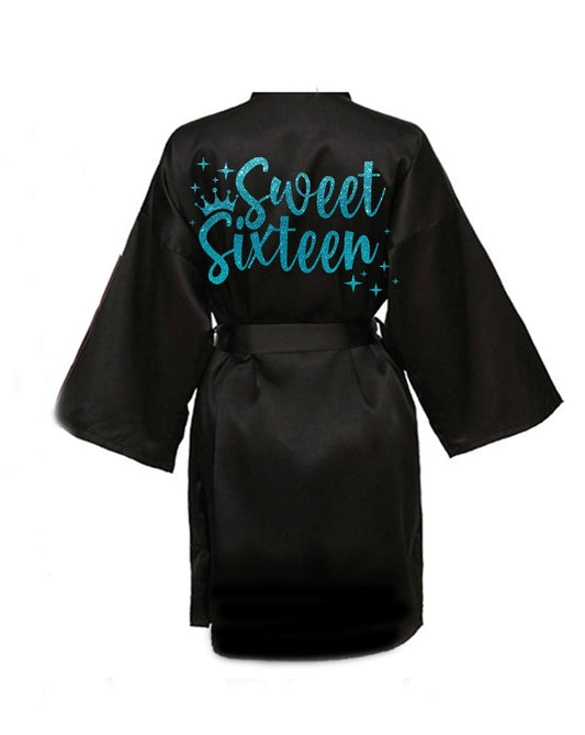 Black Sweet 16 Robe