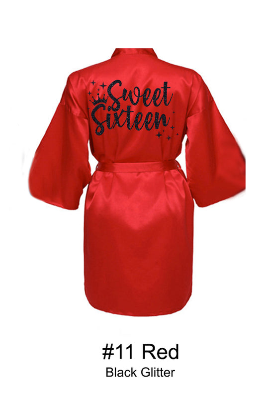 Red Sweet 16 Robe