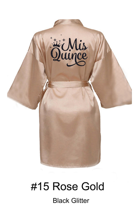 Rose Gold Quince Robe