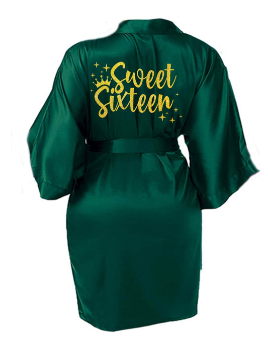 Emerald Sweet 16 Robe