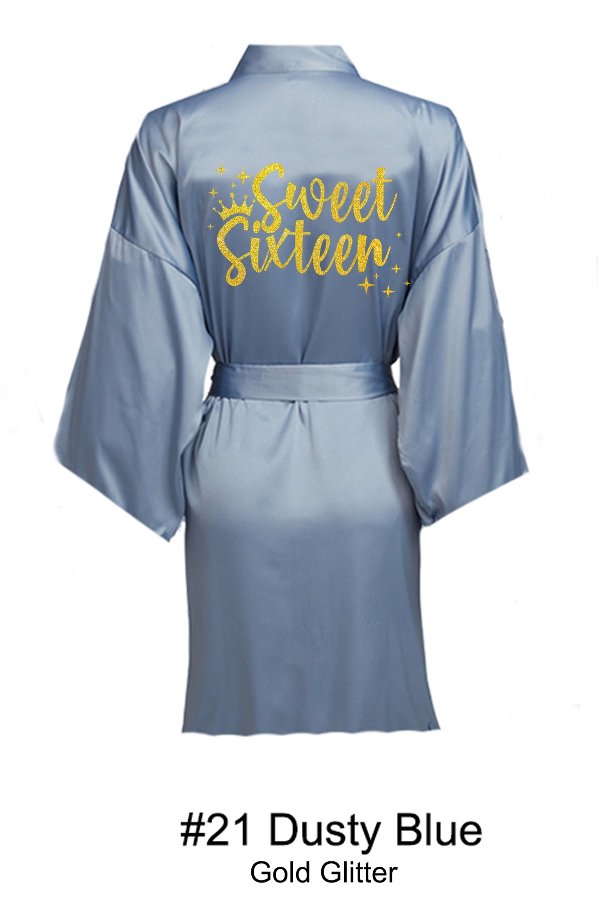 Dusty Blue Sweet 16 Robe