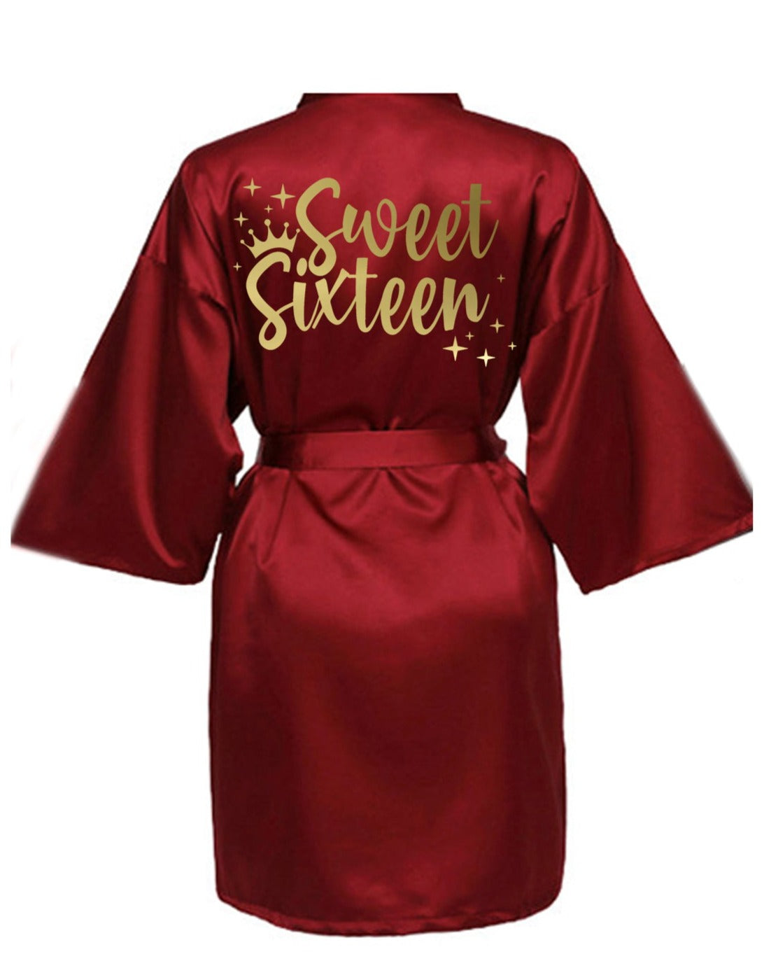 Burgundy Sweet 16 Robe